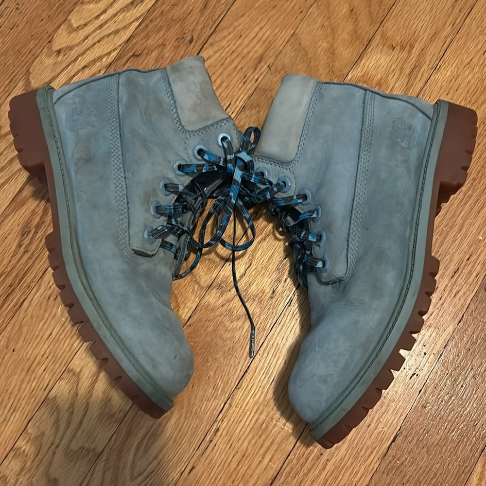 Timberland Big Kids Norse Blue Boots Shoes Size 4